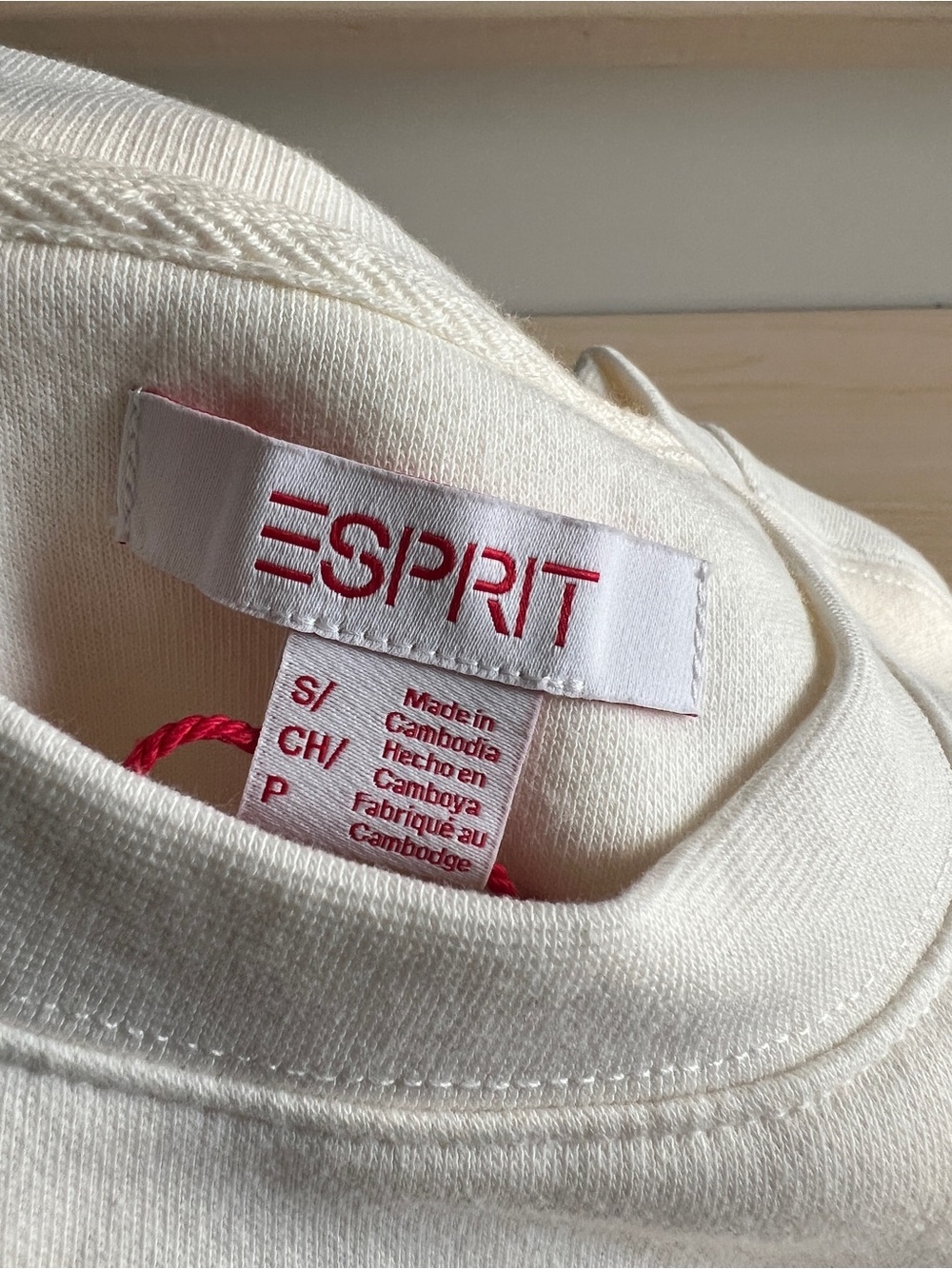 Esprit Embroidered Logo Sweatshirt, Size Small NWT - Picture 5 of 6